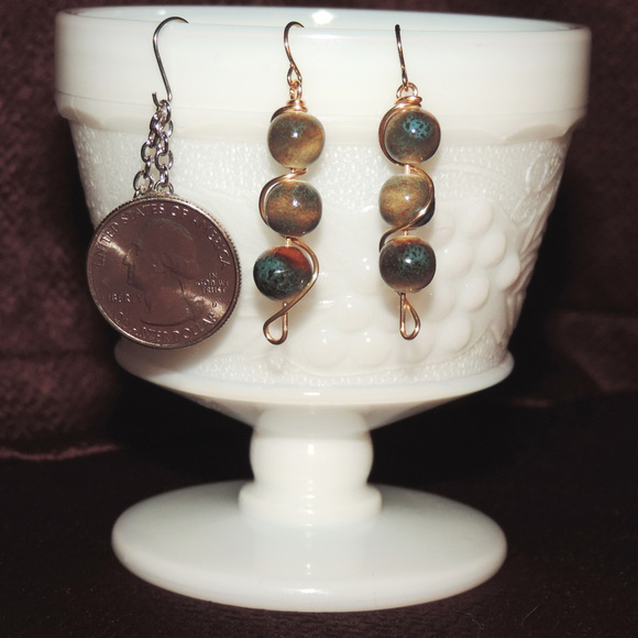 Dangle Drop Earrings - Picture 2 of 3